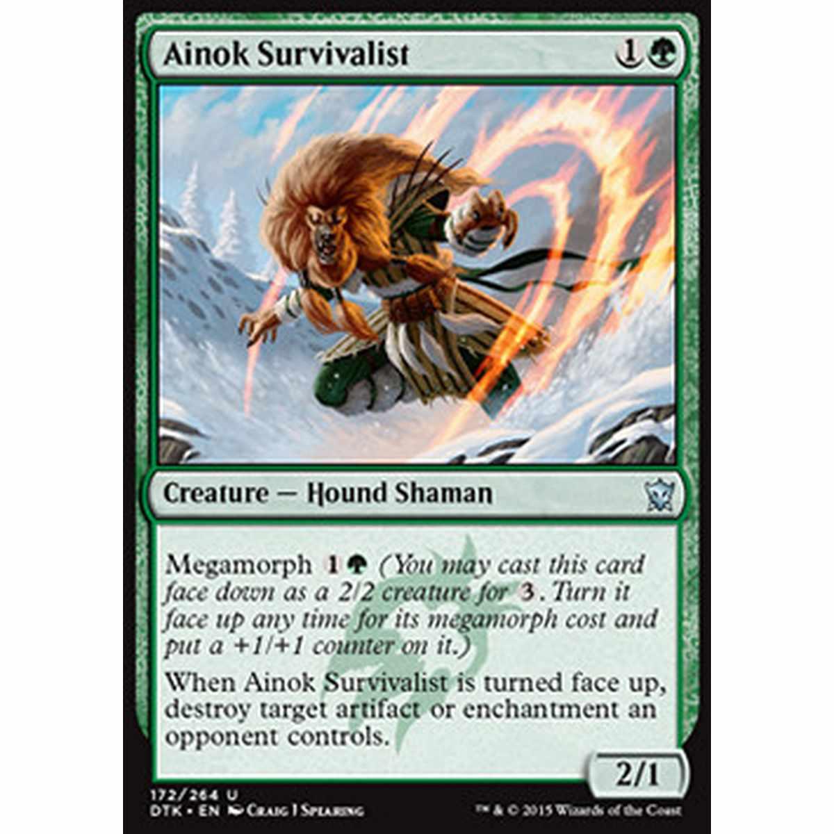 Ainok Survivalist - Survivalista Ainok - [DTK] [NM] [Foil]