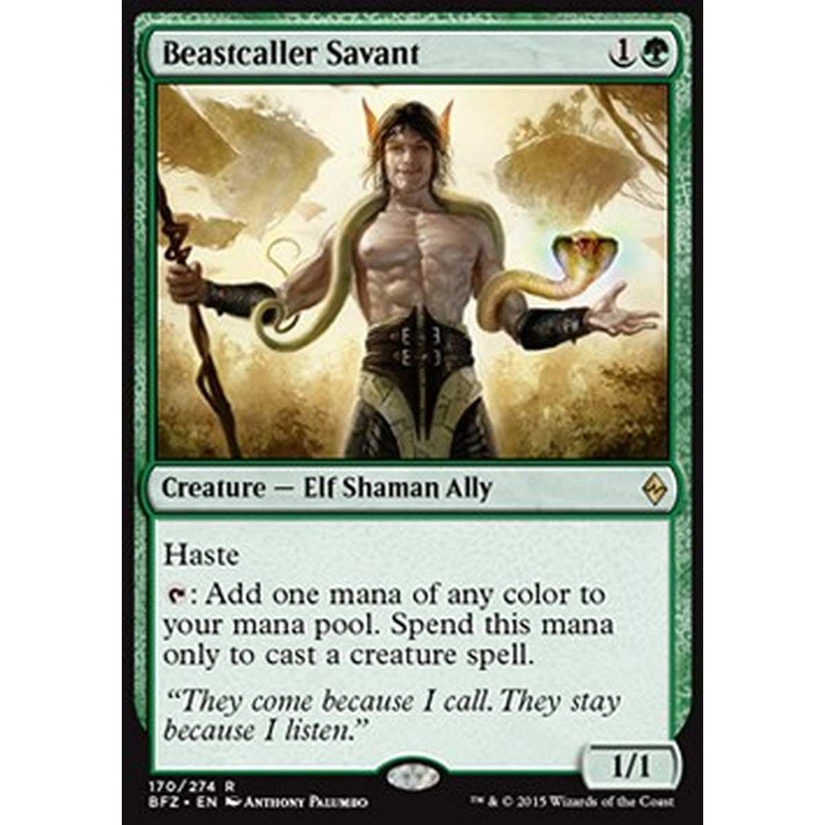 Beastcaller Savant - Evocabestie Sapiente - [BFZ] [NM] [Foil]
