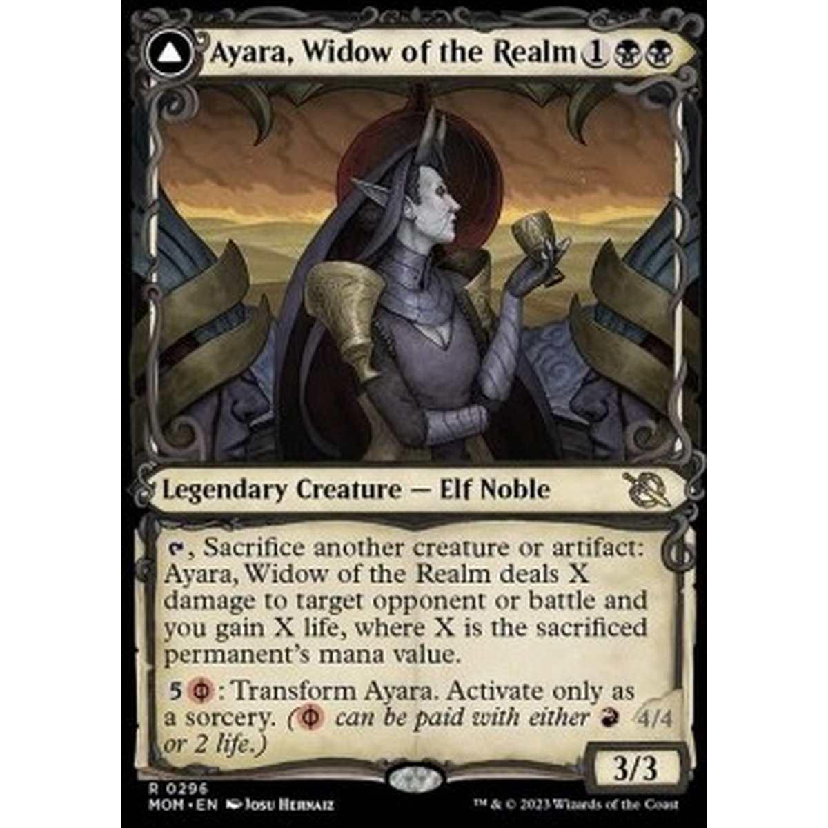 Ayara, Widow of the Realm // Ayara, Furnace Queen - Ayara, Widow of the Realm // Ayara, Furnace Queen - [XMOM] [NM]