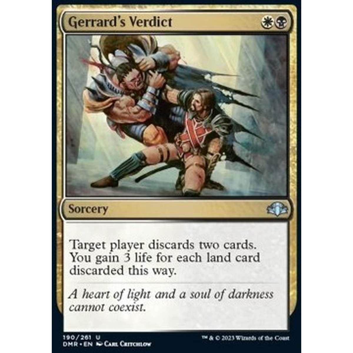 Gerrard's Verdict - Gerrard's Verdict - [DMR] [NM] [Foil]