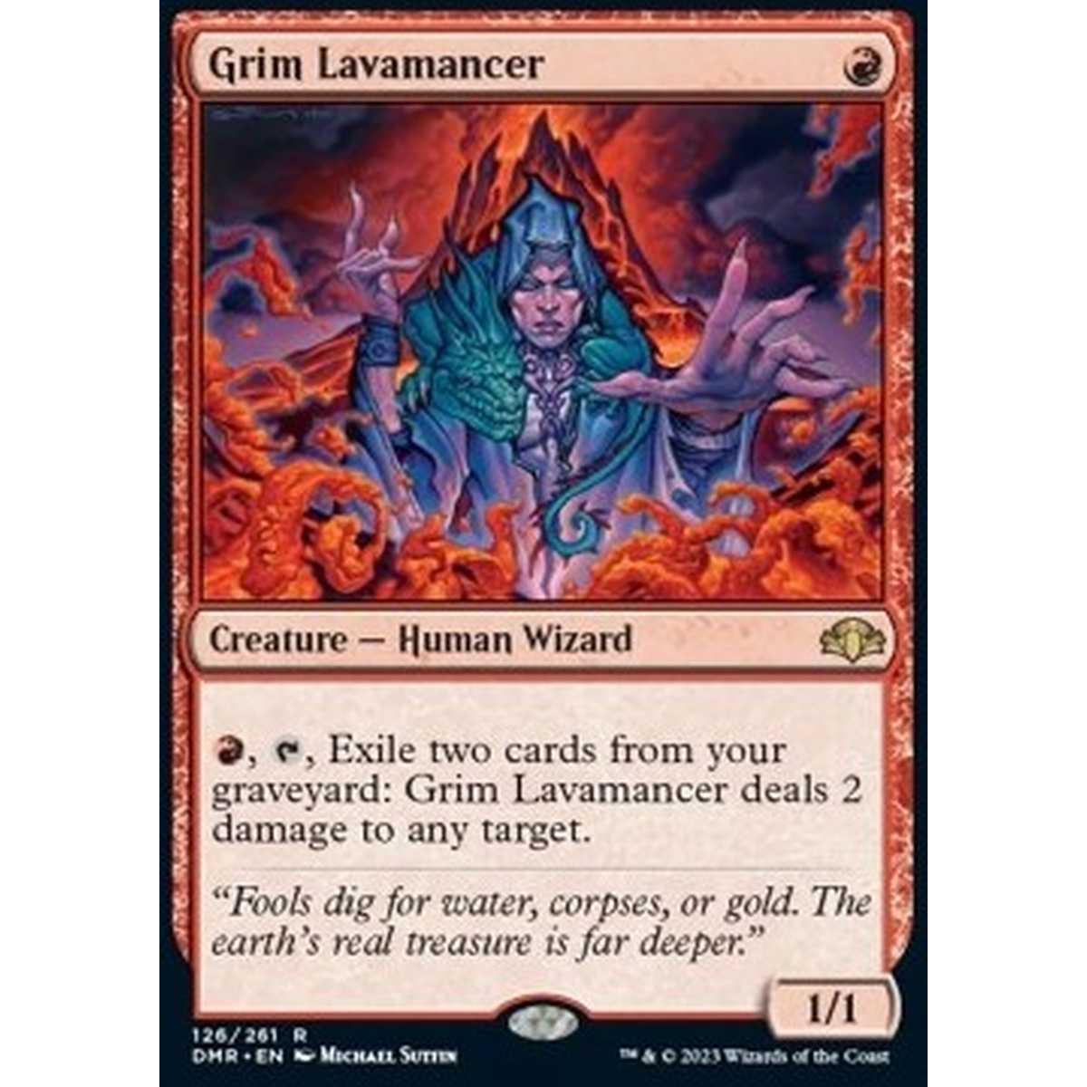 Grim Lavamancer - Grim Lavamancer - [DMR] [NM] [Foil]