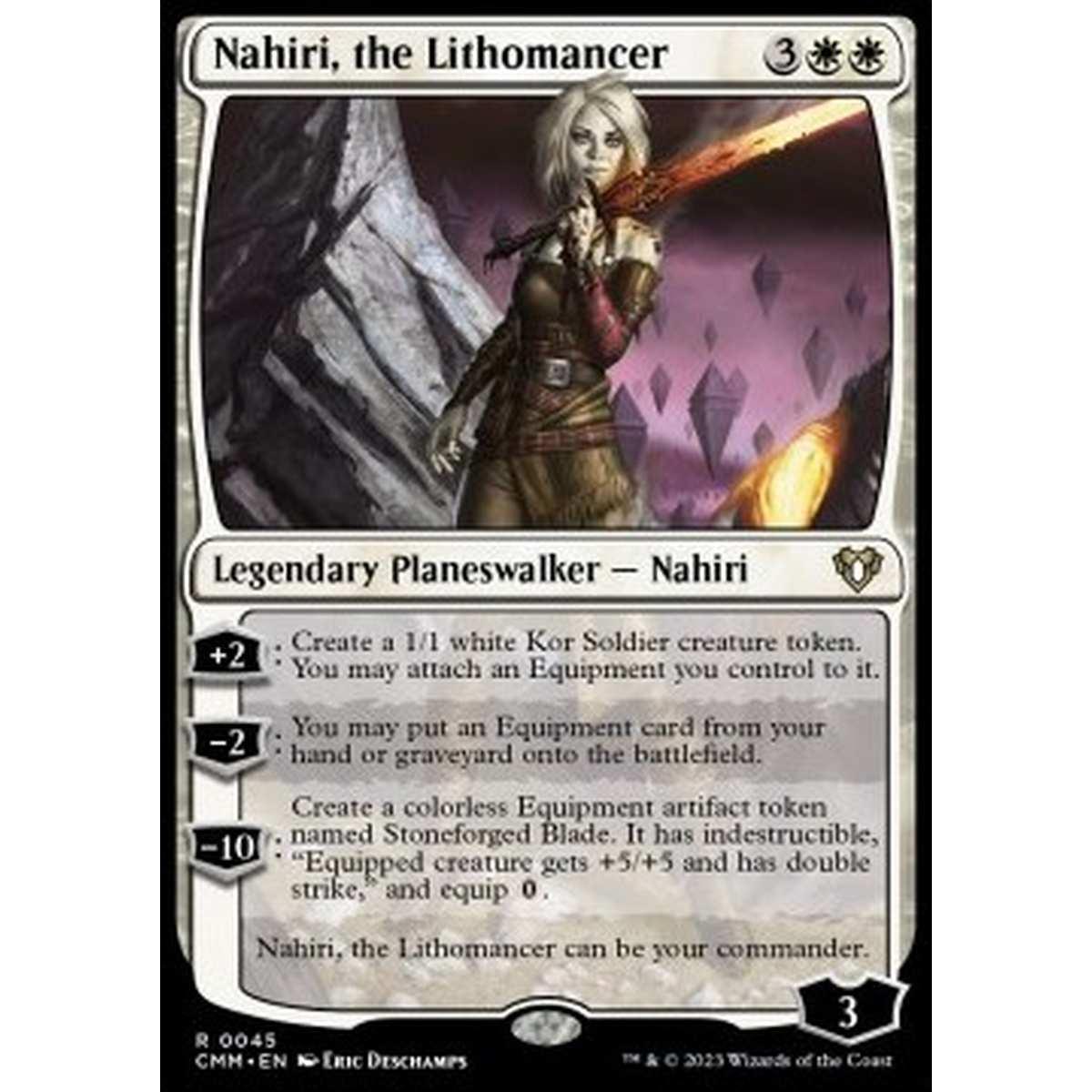 Nahiri, the Lithomancer - Nahiri, the Lithomancer - [CMM] [NM] [Foil]