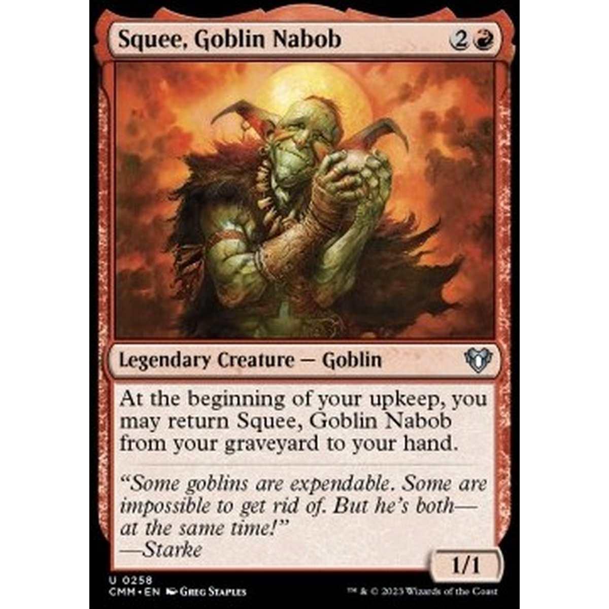 Squee, Goblin Nabob - Squee, Goblin Nabob - [CMM] [NM] [Foil]