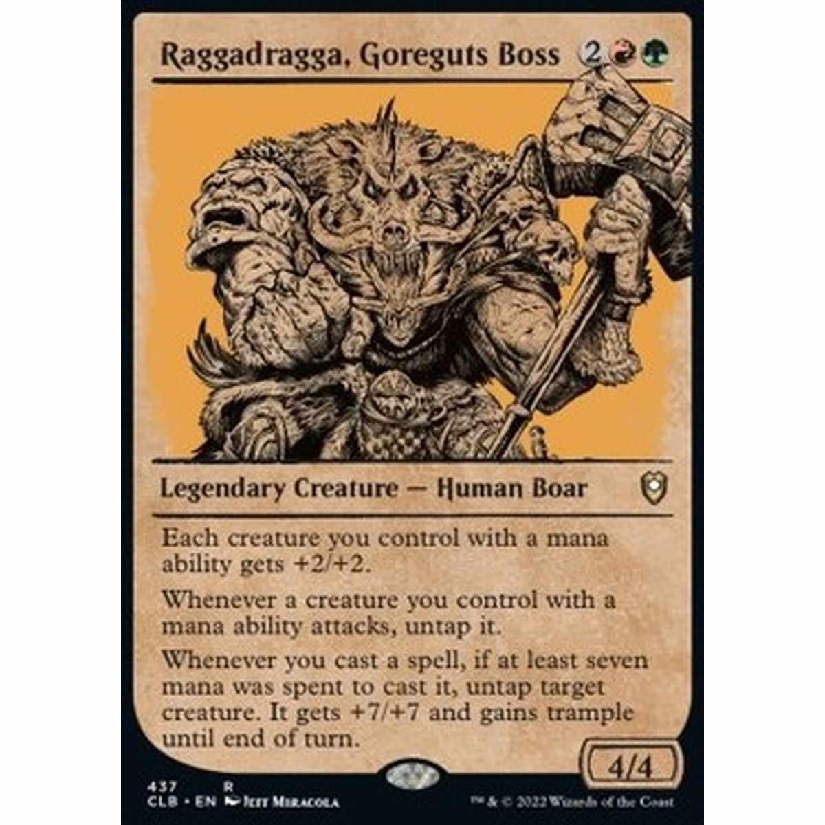 Raggadragga, Goreguts Boss (V.2) - Raggadragga, Goreguts Boss (V.2) - [XCLB] [NM] [Foil]
