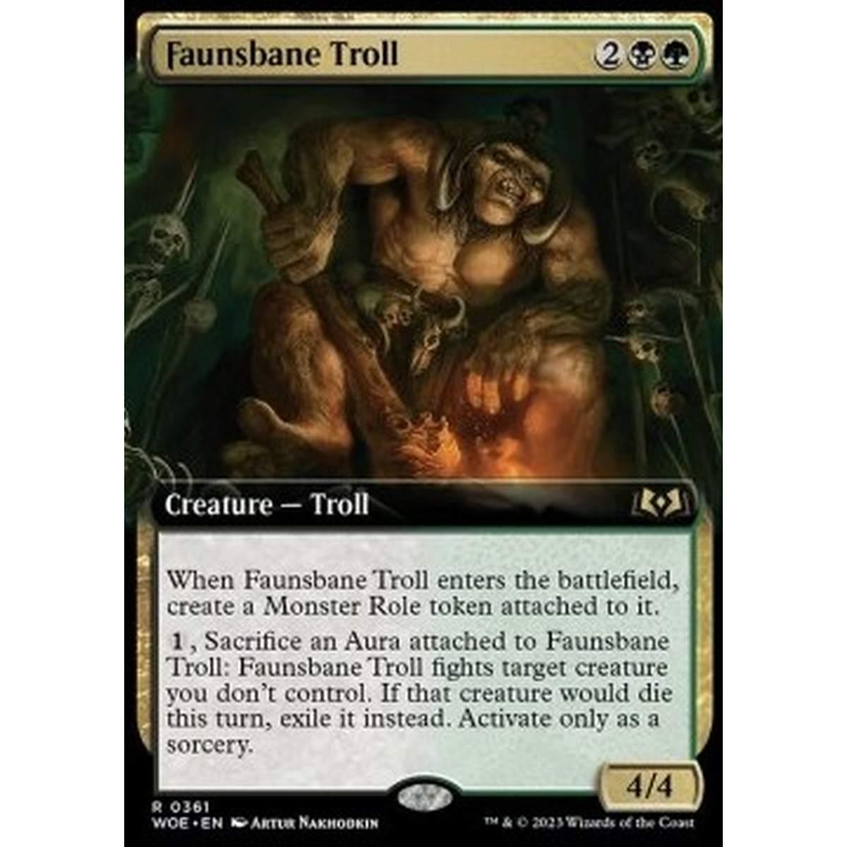 Faunsbane Troll - Faunsbane Troll - [XWOE] [NM] [Foil]