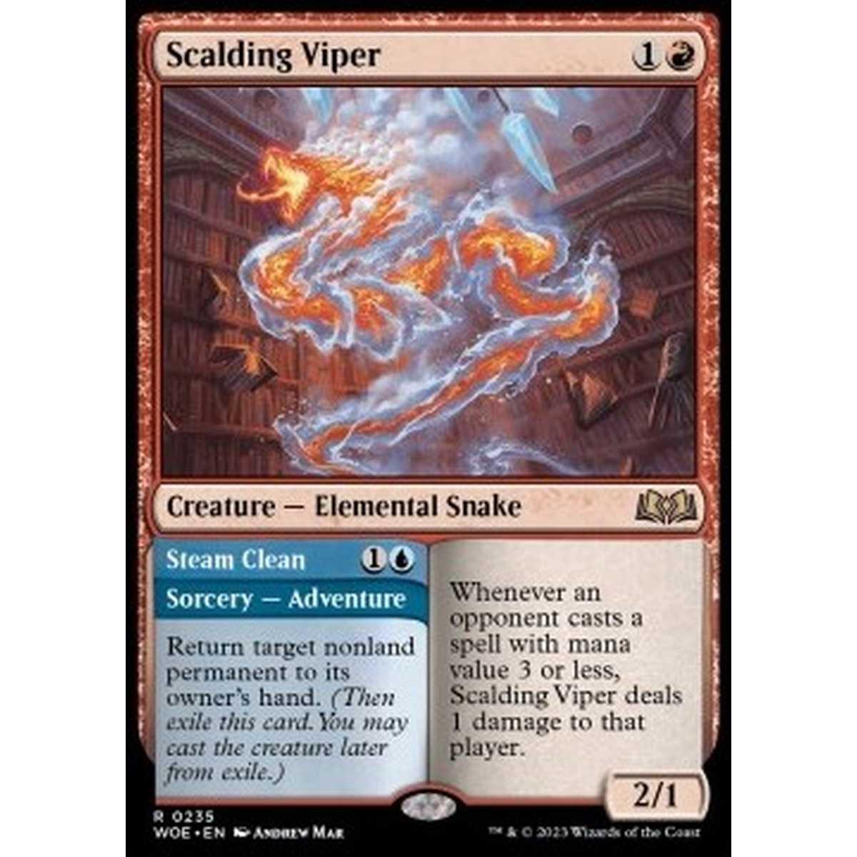 Scalding Viper // Steam Clean - Scalding Viper // Steam Clean - [WOE] [NM] [Foil]