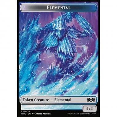 Elemental Token (WU 4/4) // Food Token (V.1) - Elemental Token (WU 4/4) // Food Token (V.1) - [XWOE] [NM] [Foil]