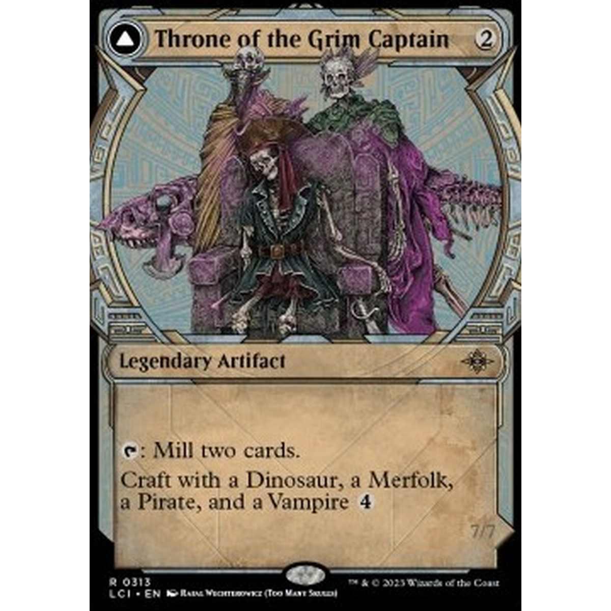 Throne of the Grim Captain // The Grim Captain - Throne of the Grim Captain // The Grim Captain - [XLCI] [NM] [Foil]
