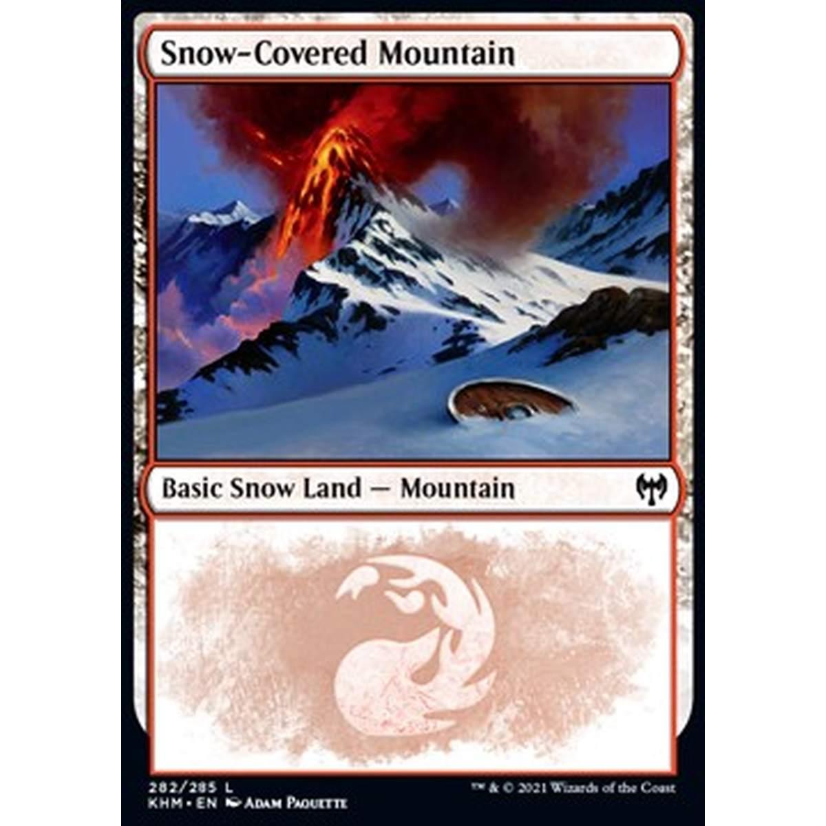 Snow-Covered Mountain (V.1) - Snow-Covered Mountain (V.1) - [KHM] [NM] [Foil]