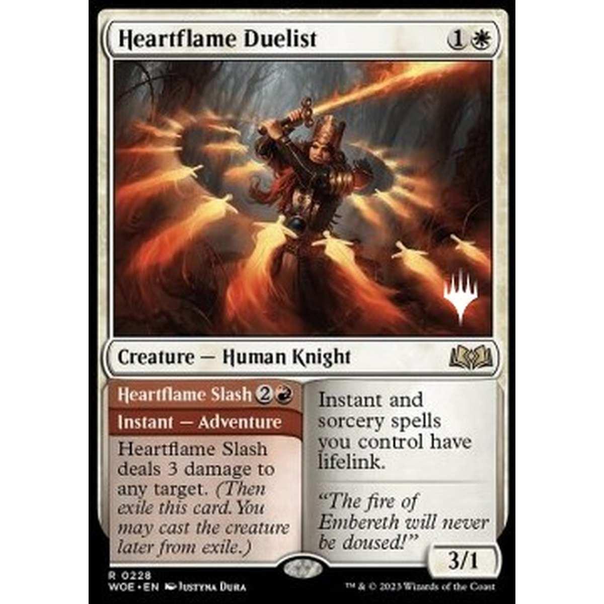 Heartflame Duelist // Heartflame Slash (V.2) - Duellante Cuor di Fiamma // Heartflame Slash (V.2) - [PWOE] [NM] [Foil]