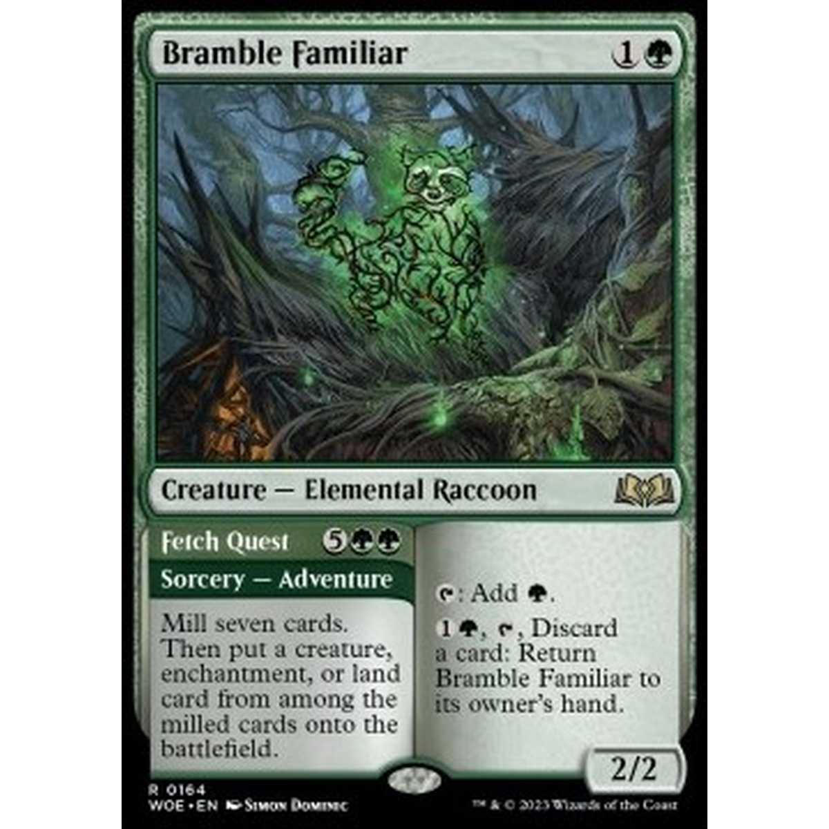 Bramble Familiar // Fetch Quest - Bramble Familiar // Fetch Quest - [WOE] [NM]