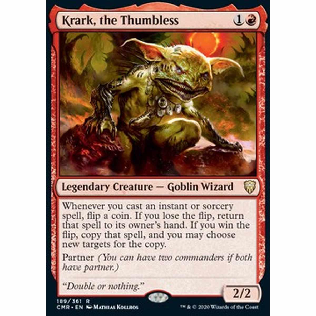 Krark, the Thumbless - Krark, the Thumbless - [CMR] [NM]