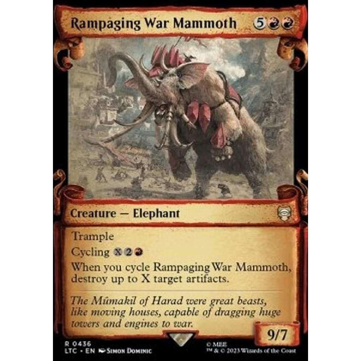 Rampaging War Mammoth (V.1) - Rampaging War Mammoth (V.1) - [LTRH] [NM]