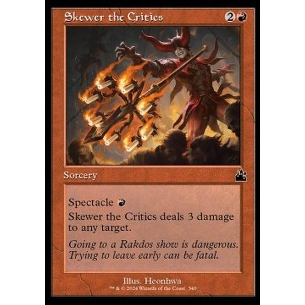 Skewer the Critics - Skewer the Critics - [XRVR] [NM] [Foil]