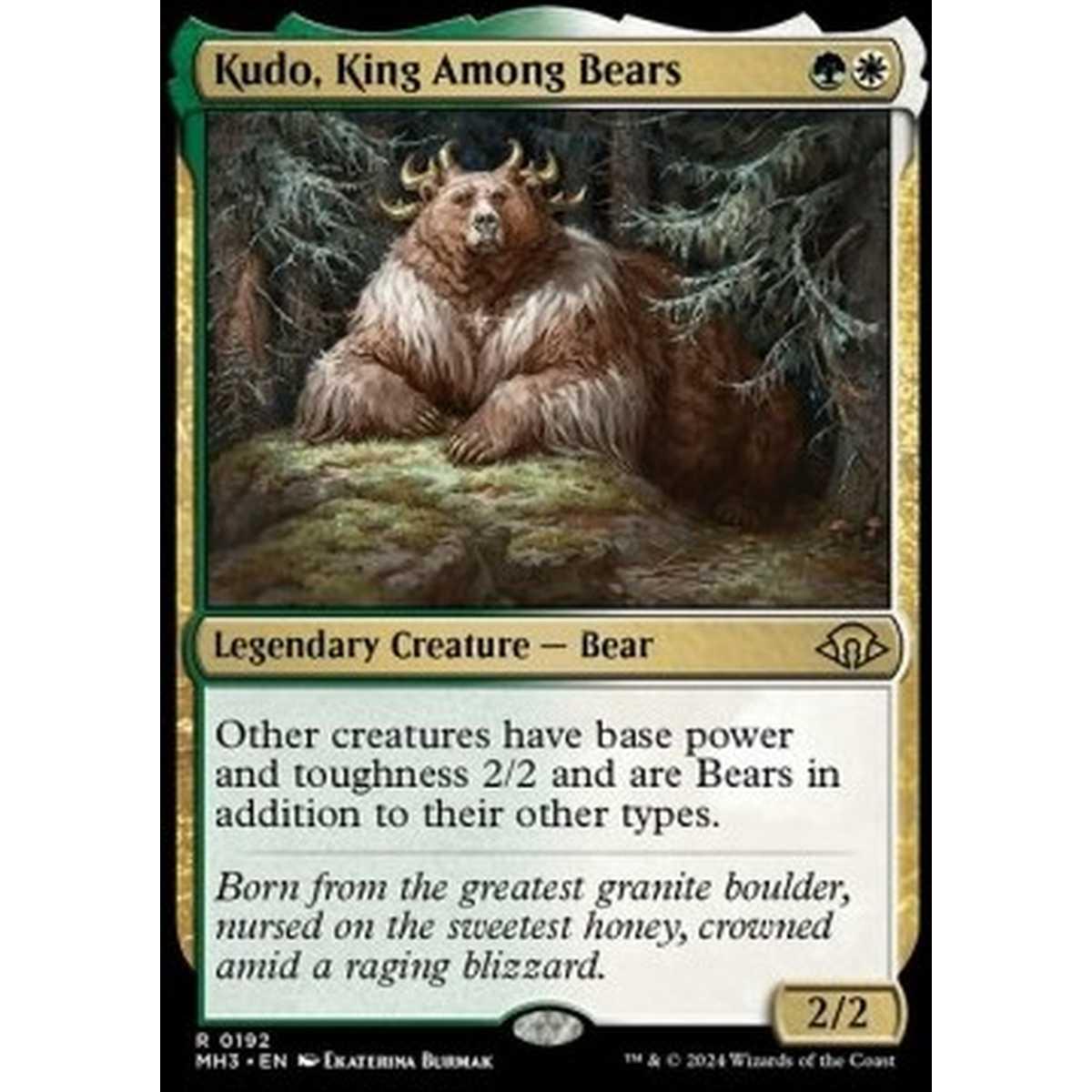 Kudo, King Among Bears - Kudo, King Among Bears - [MH3] [NM] [Foil]