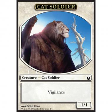 Cat Soldier Token (White 1/1) - Cat Soldier Token (White 1/1) - [BNG] [NM]