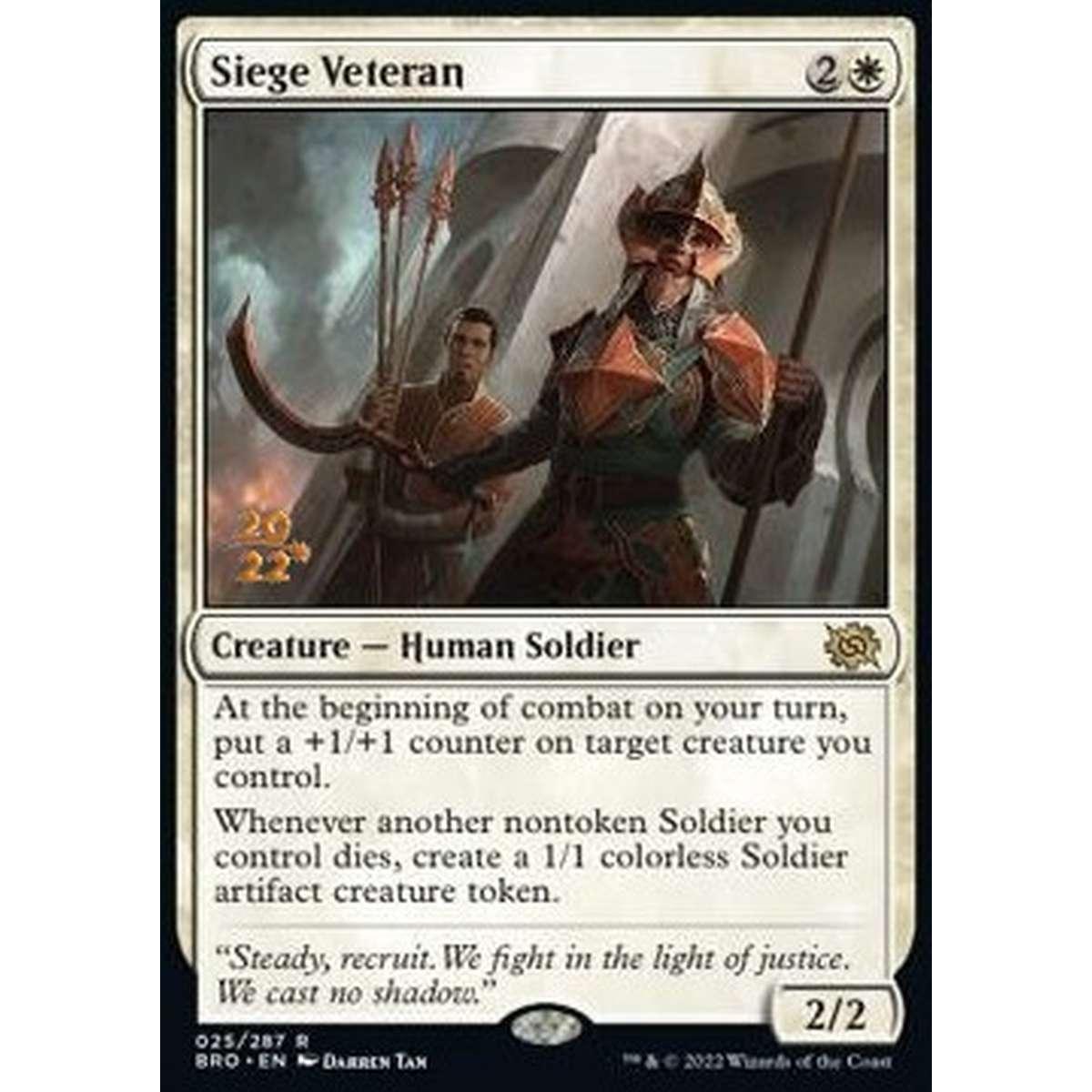 Siege Veteran (V.1) - Veterana dell'Assedio (V.1) - [PBRO] [NM] [Foil]