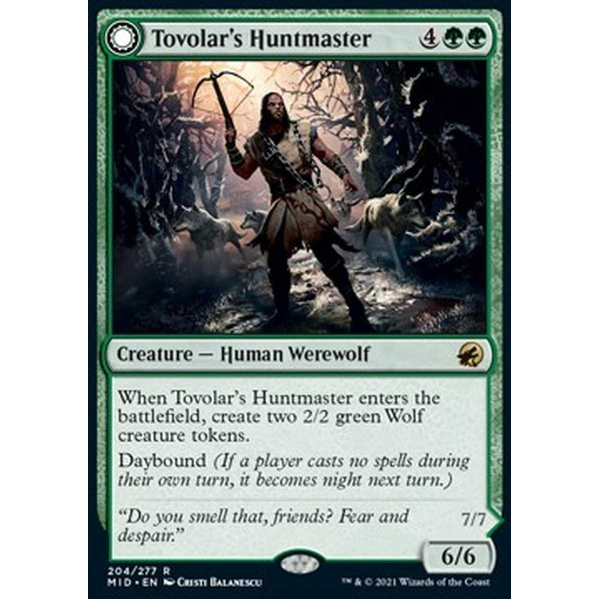 Tovolar's Huntmaster // Tovolar's Packleader - Capocaccia di Tovolar // Capobranco di Tovolar - [MID] [GD] [Foil]