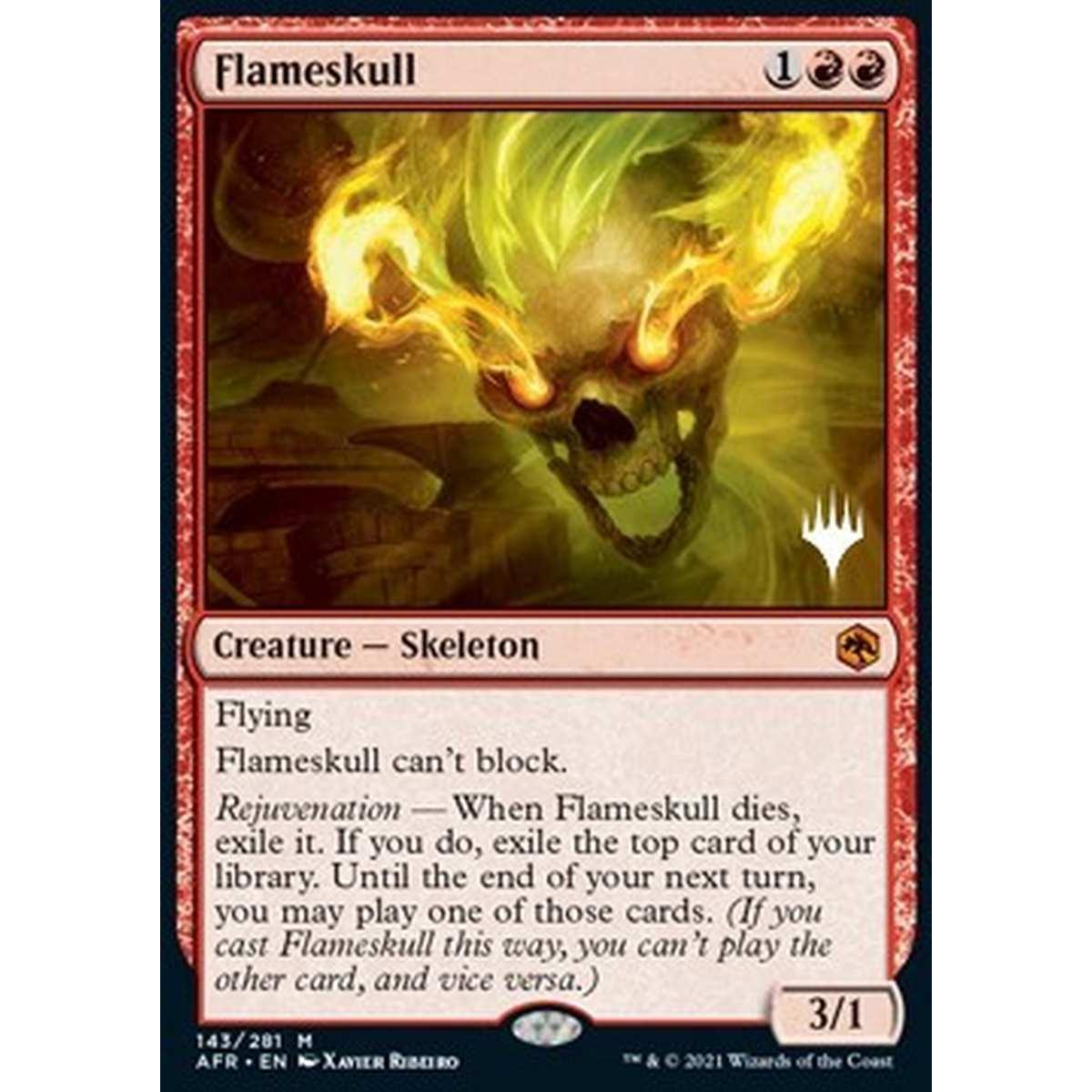 Flameskull (V.2) - Teschio Infuocato (V.2) - [PAFR] [NM] [Foil]