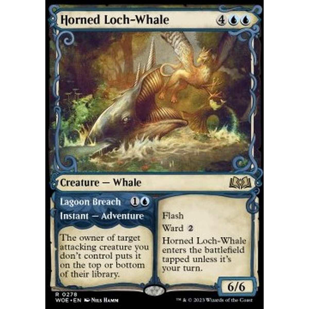 Horned Loch-Whale // Lagoon Breach - Horned Loch-Whale // Lagoon Breach - [XWOE] [NM]