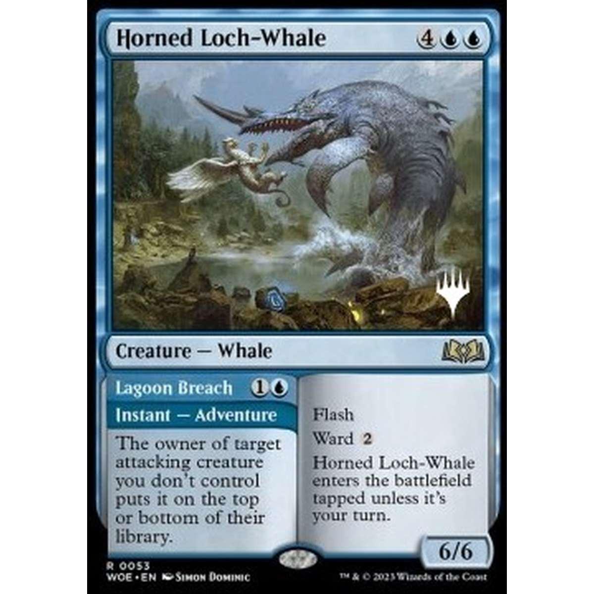 Horned Loch-Whale // Lagoon Breach (V.2) - Horned Loch-Whale // Lagoon Breach (V.2) - [PWOE] [NM] [Foil]
