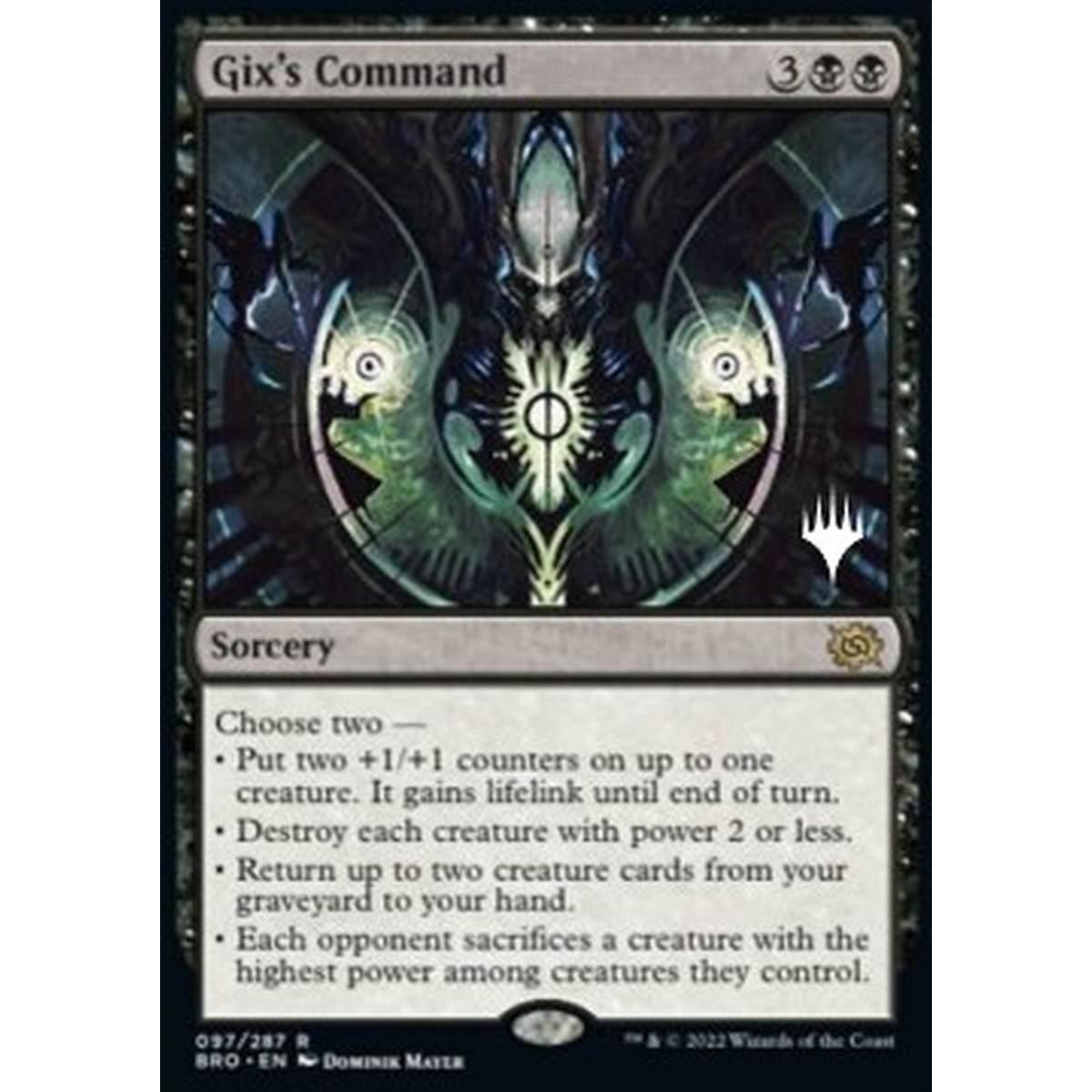 Gix's Command (V.2) - Comando di Gix (V.2) - [PBRO] [NM] [Foil]