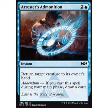 Arrester's Admonition - Ammonimento dell'Agente di Polizia - [RNA] [NM]