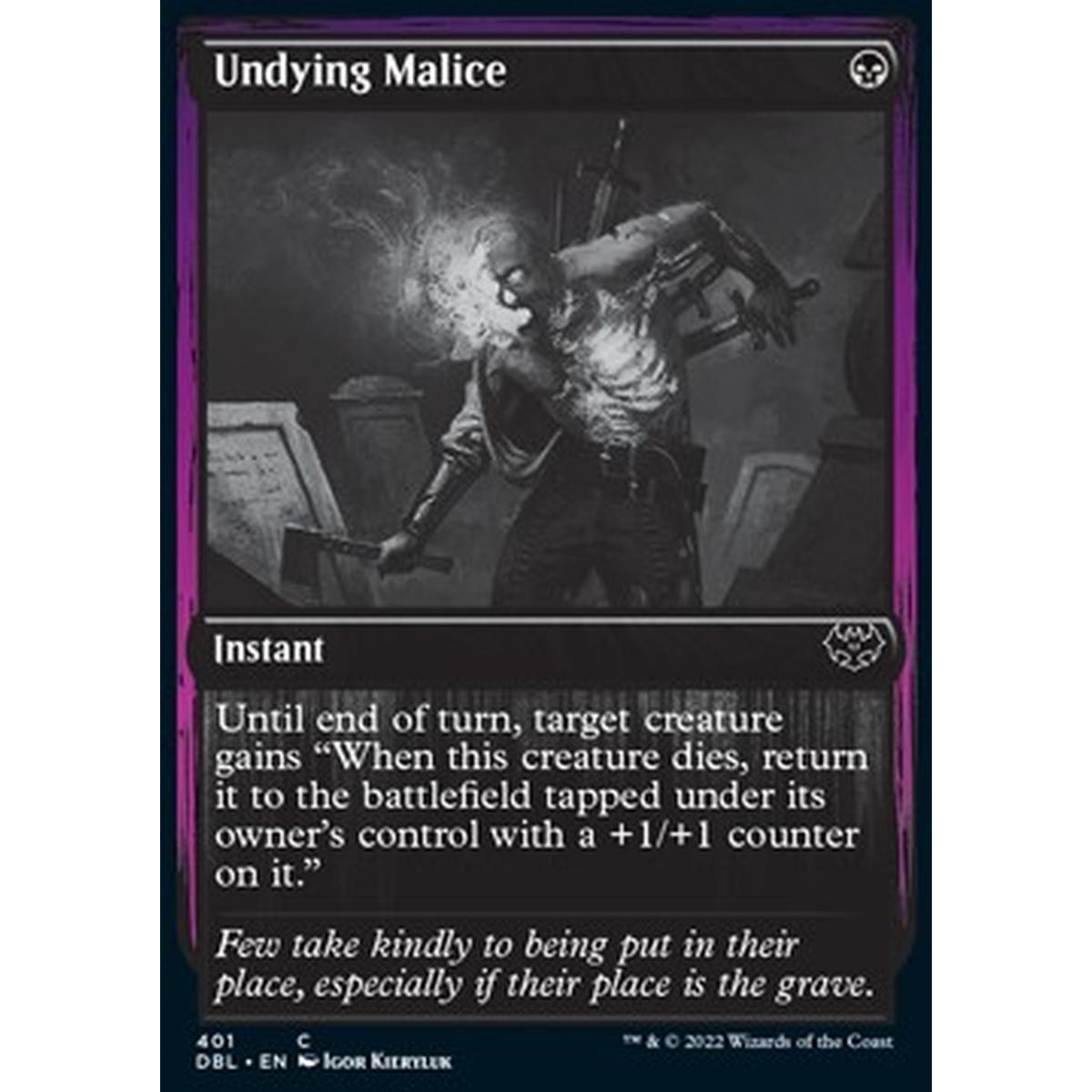 Undying Malice - Undying Malice - [DBL] [NM]