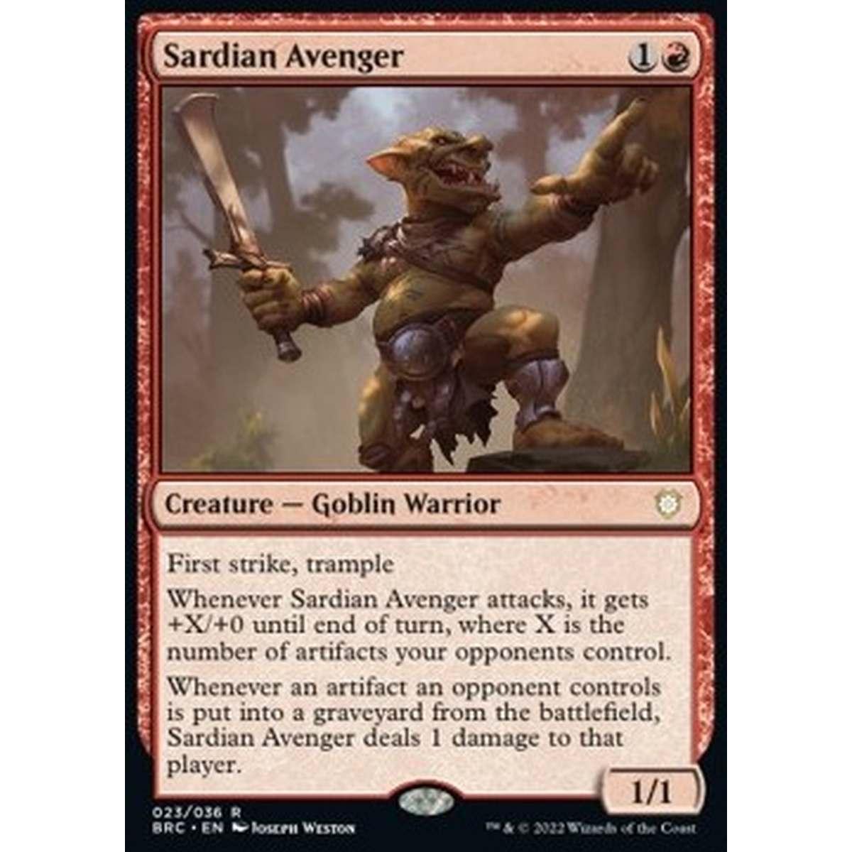 Sardian Avenger (V.1) - Sardian Avenger (V.1) - [XBRC] [NM]