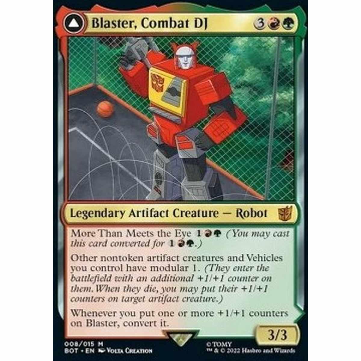 Blaster, Combat DJ // Blaster, Morale Booster (V.1) - Blaster, Combat DJ // Blaster, Morale Booster (V.1) - [BOT] [NM] [Foil]