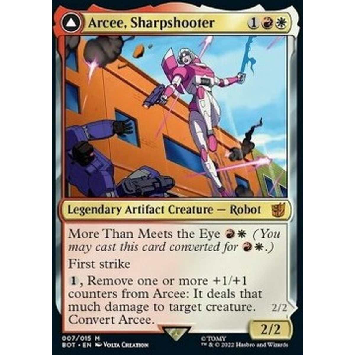 Arcee, Sharpshooter // Arcee, Acrobatic Coupe - Arcee, Sharpshooter // Arcee, Acrobatic Coupe - [BOT] [NM] [Foil]