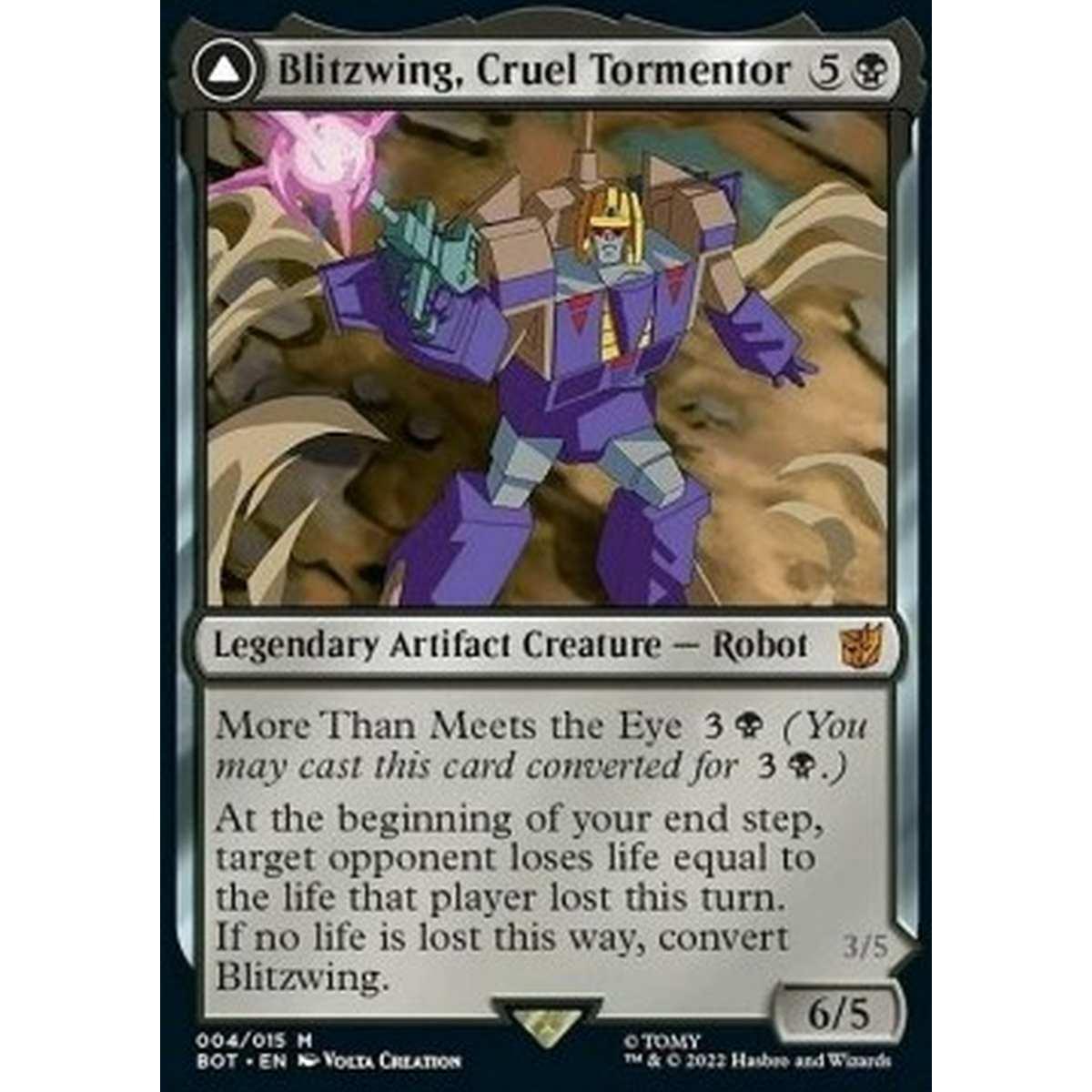 Blitzwing, Cruel Tormentor // Blitzwing, Adaptive Assailant (V.1) - Blitzwing, Cruel Tormentor // Blitzwing, Adaptive Assailant (V.1) - [BOT] [NM] [Foil]