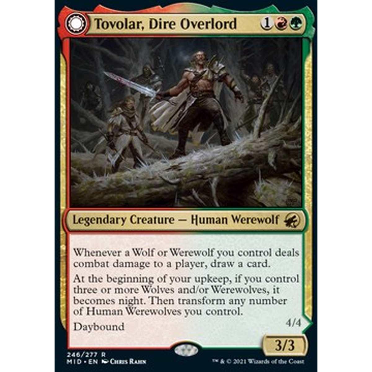 Tovolar, Dire Overlord // Tovolar, the Midnight Scourge - Tovolar, Dire Overlord // Tovolar, the Midnight Scourge - [MID] [NM]