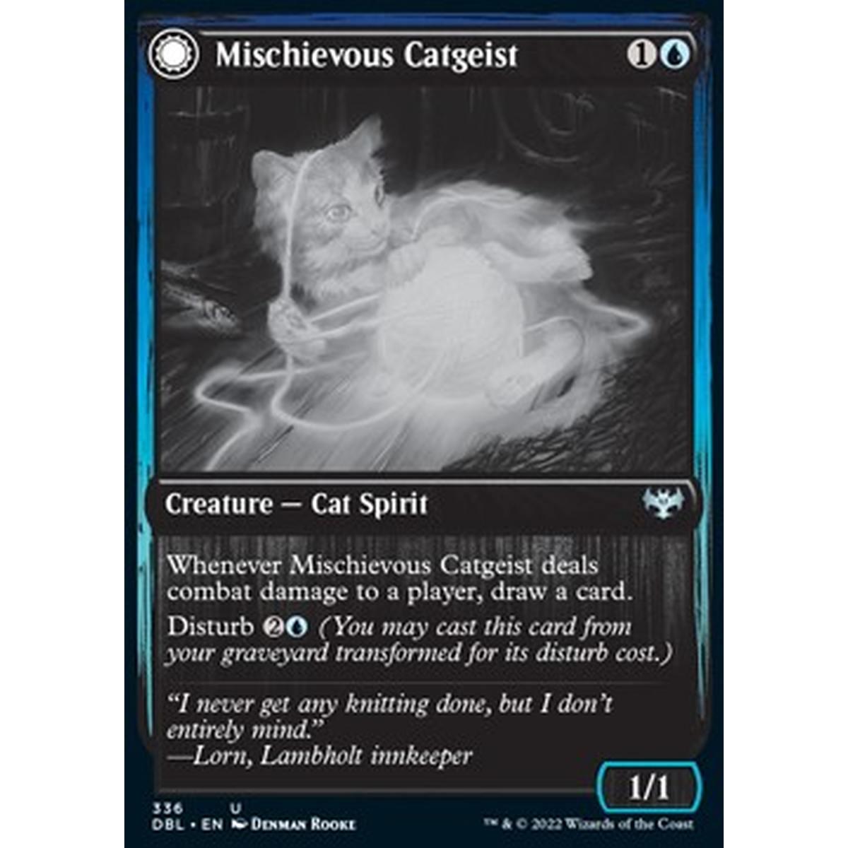 Mischievous Catgeist // Catlike Curiosity - Mischievous Catgeist // Catlike Curiosity - [DBL] [NM] [Foil]