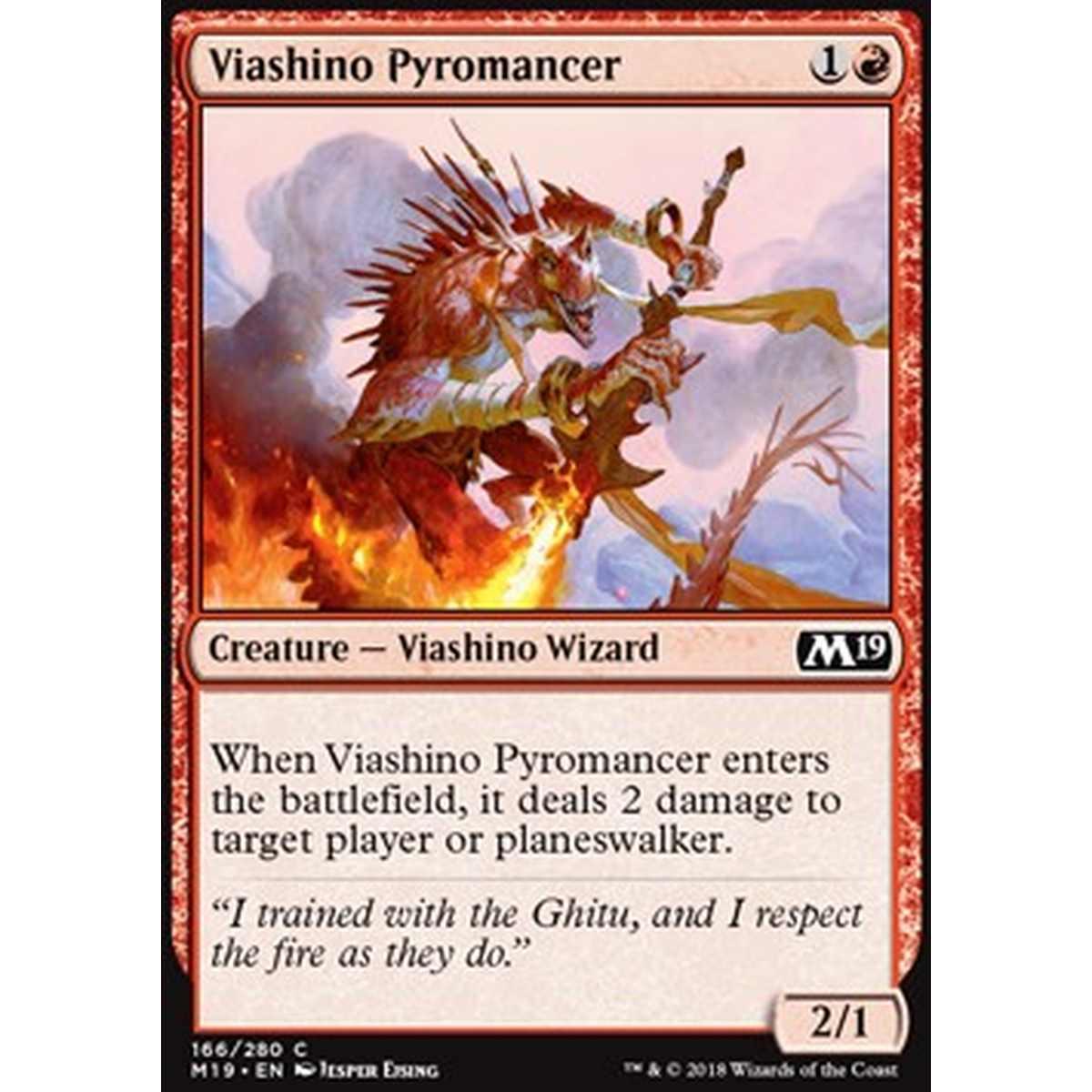 Viashino Pyromancer - Piromante Viashino - [M19] [NM]