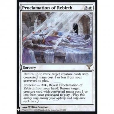 Proclamation of Rebirth - Proclamation of Rebirth - [MYS] [NM] [Foil]