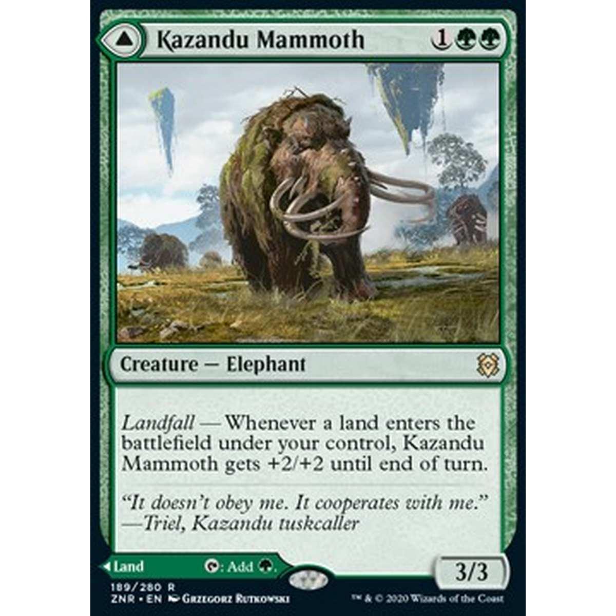Kazandu Mammoth // Kazandu Valley - Mammut di Kazandu // Valle di Kazandu - [ZNR] [NM] [Foil]