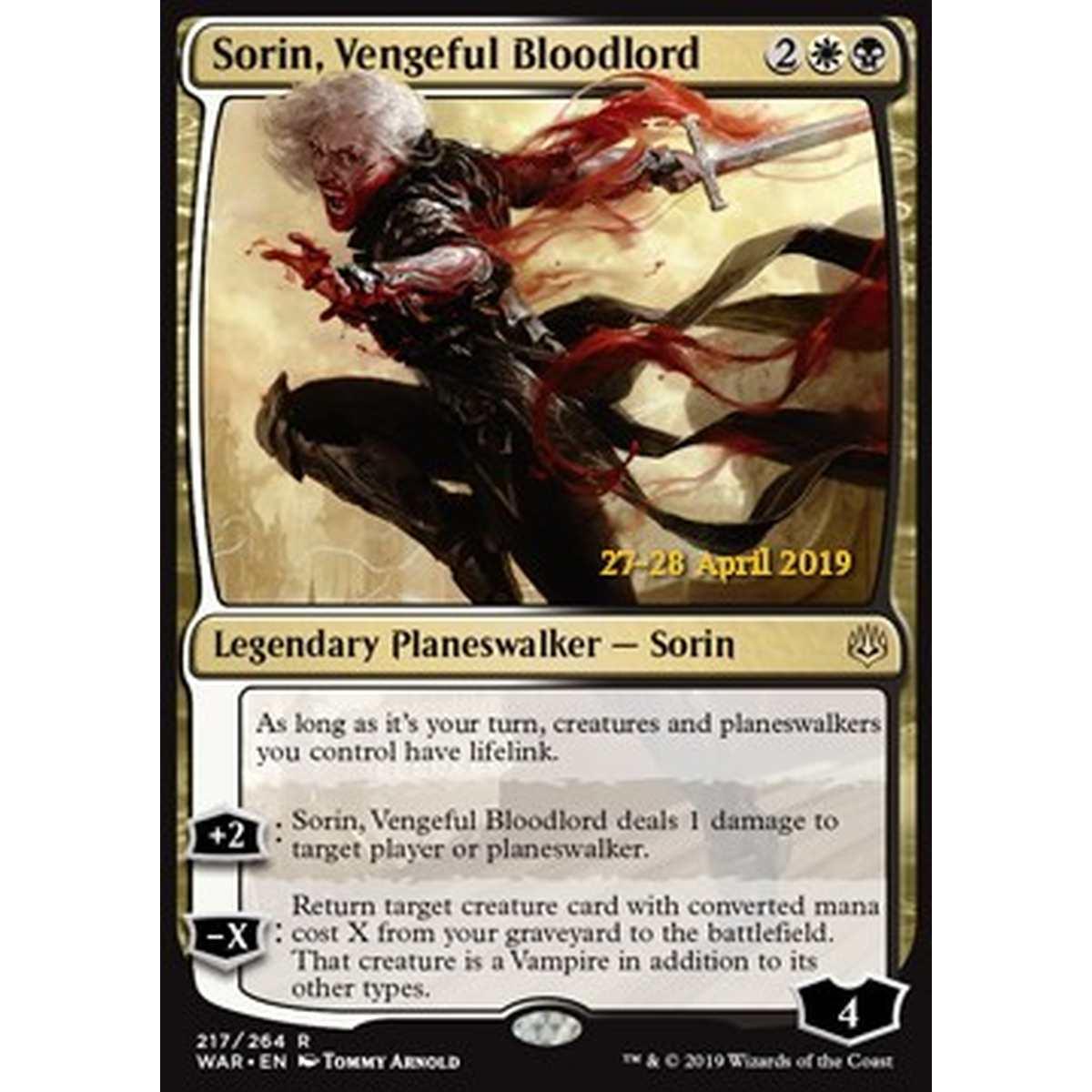 Sorin, Vengeful Bloodlord - Sorin, Signore Sanguinario Vendicativo - [XWAR] [NM] [Foil]