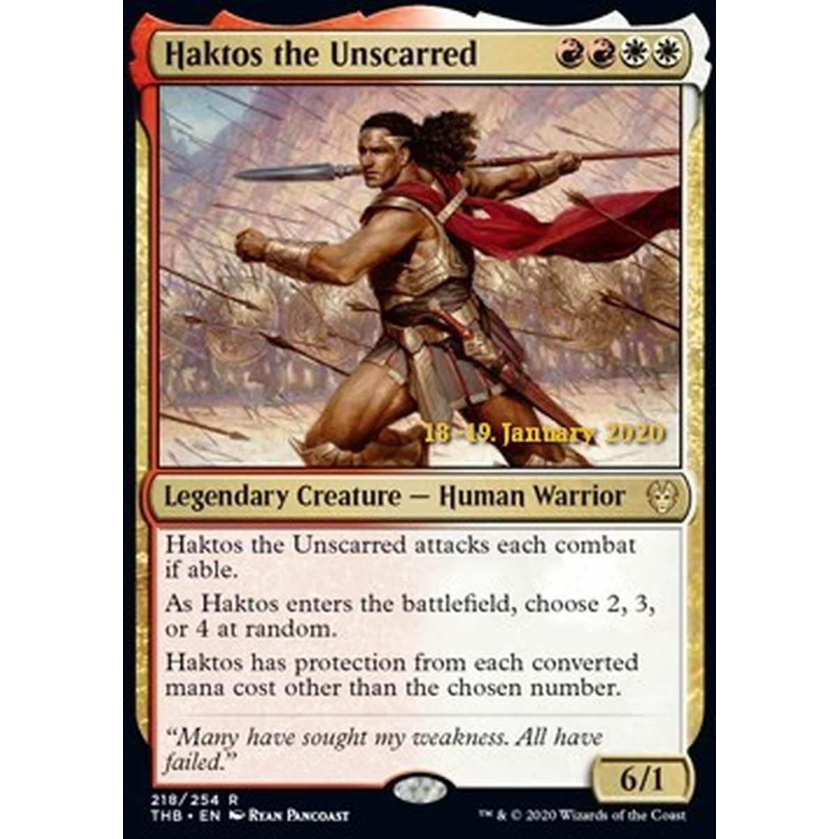 Haktos the Unscarred (V.2) - Aktos, Senza Cicatrici (V.2) - [PTHB] [NM] [Foil]