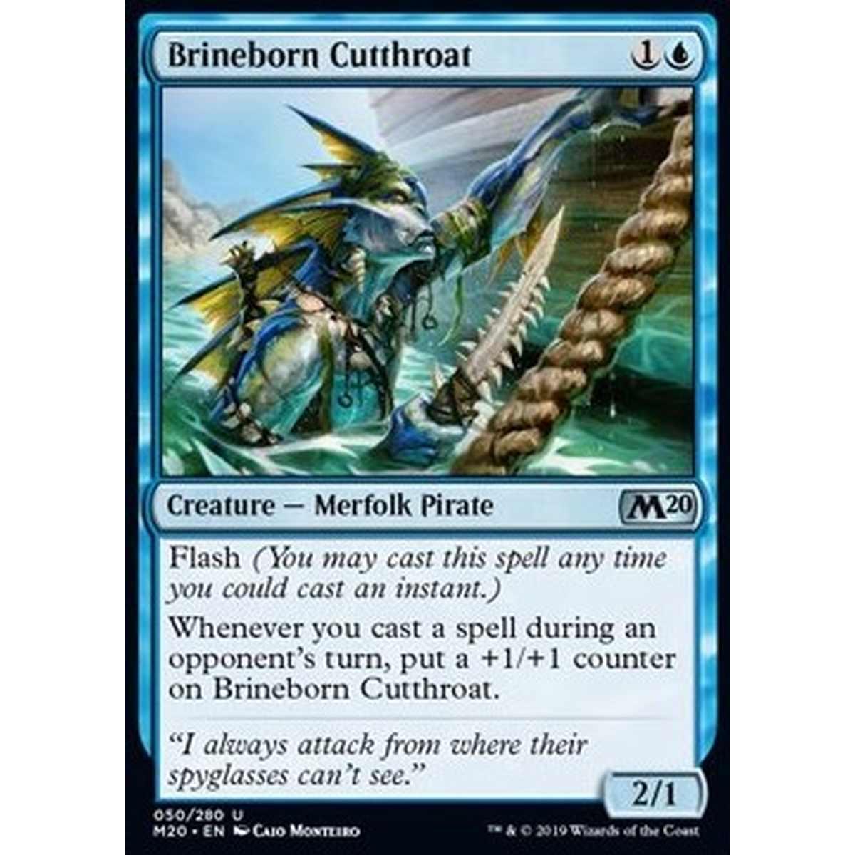 Brineborn Cutthroat - Tagliagole Salmastride - [M20] [NM] [Foil]