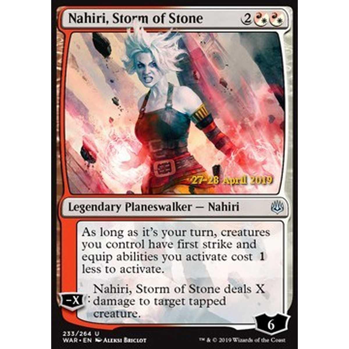 Nahiri, Storm of Stone - Nahiri, Tempesta di Pietra - [XWAR] [NM] [Foil]