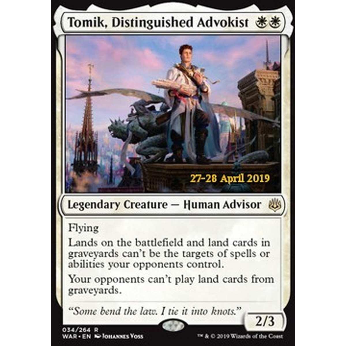 Tomik, Distinguished Advokist - Tomik, Fautore Rinomato - [XWAR] [NM] [Foil]