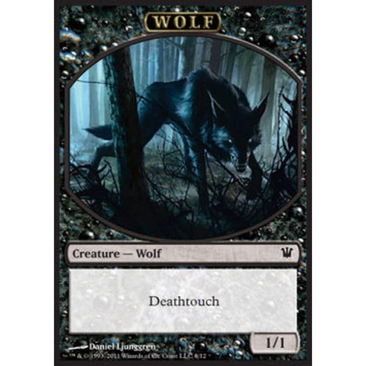 Wolf Token (Black 1/1) - Wolf Token (Black 1/1) - [ISD] [NM]