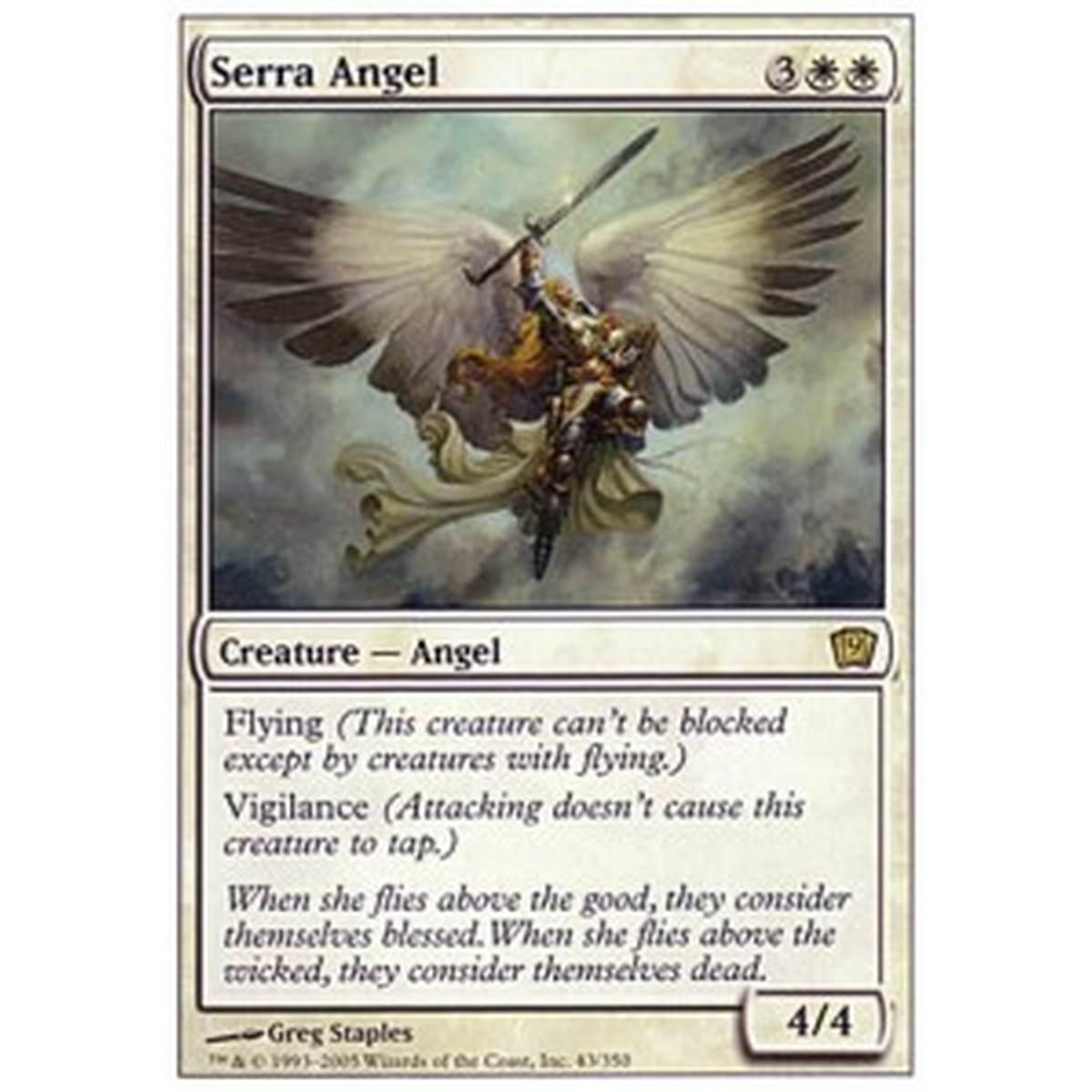 Serra Angel - Serra Angel - [9ED] [EX] [Foil]