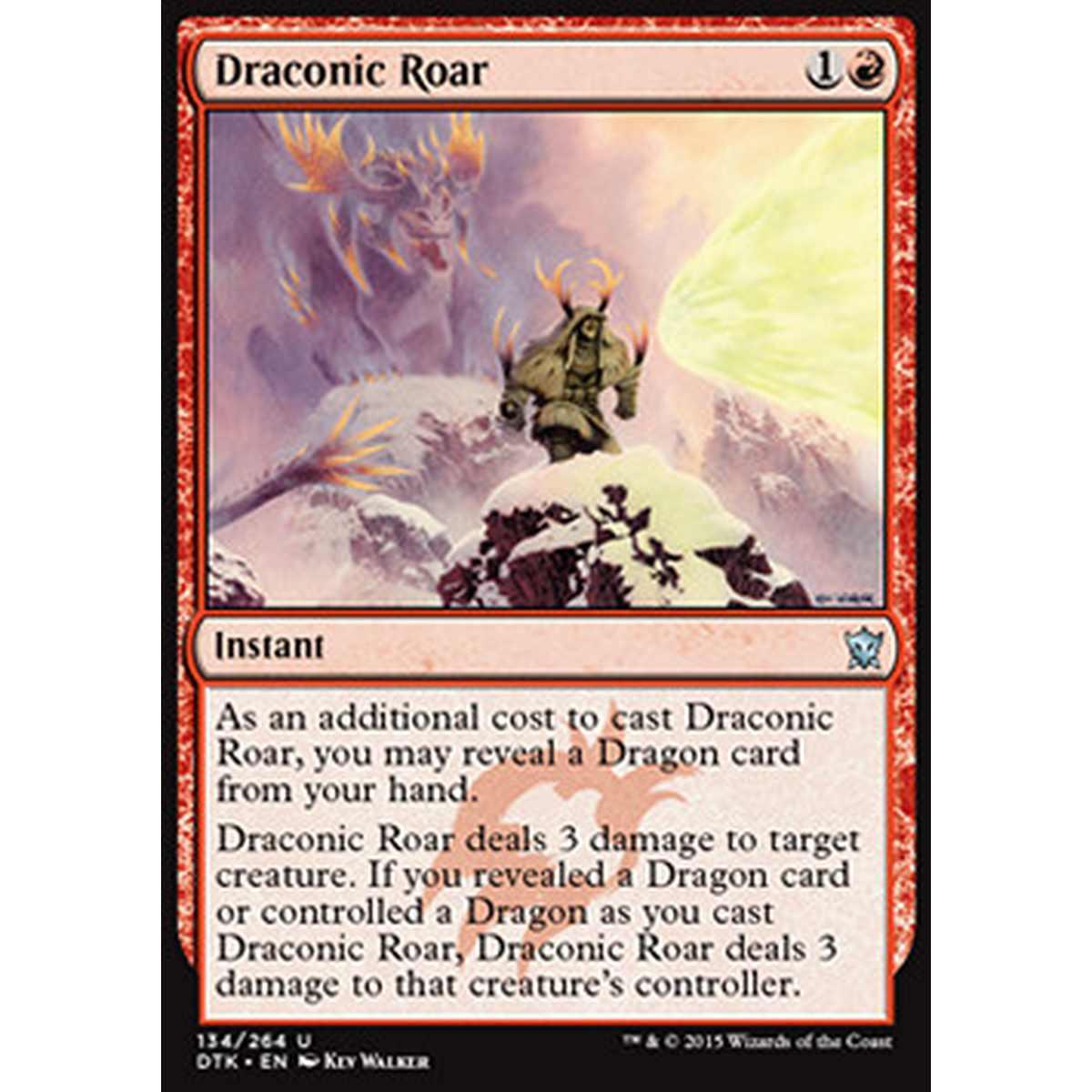 Draconic Roar - Ruggito Draconico - [DTK] [NM] [Foil]