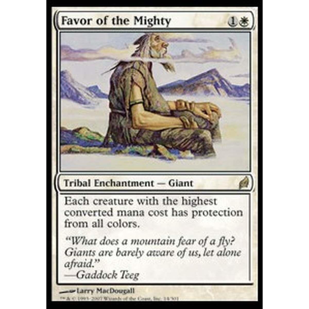 Favor of the Mighty - Favor of the Mighty - [LRW] [EX] [Foil]