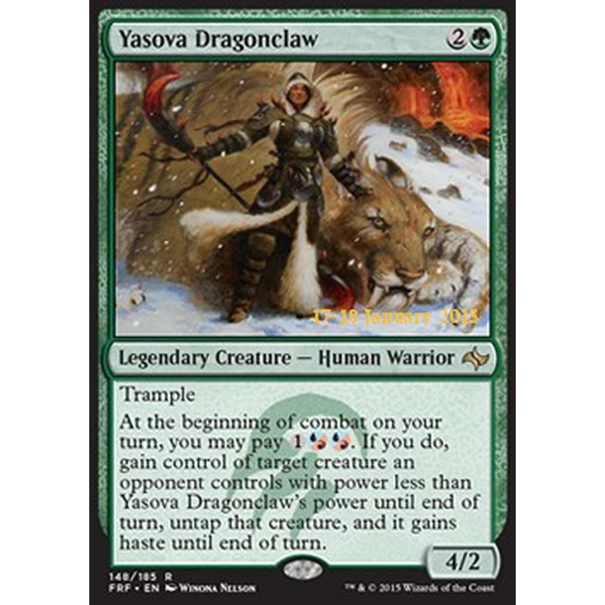 Yasova Dragonclaw - Yasova Artiglio di Drago - [PFRF] [NM] [Foil]