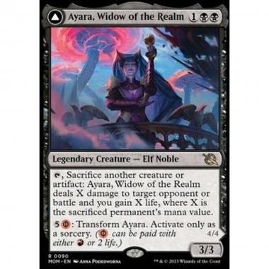 Ayara, Widow of the Realm // Ayara, Furnace Queen - Ayara, Widow of the Realm // Ayara, Furnace Queen - [MOM] [NM] [Foil]