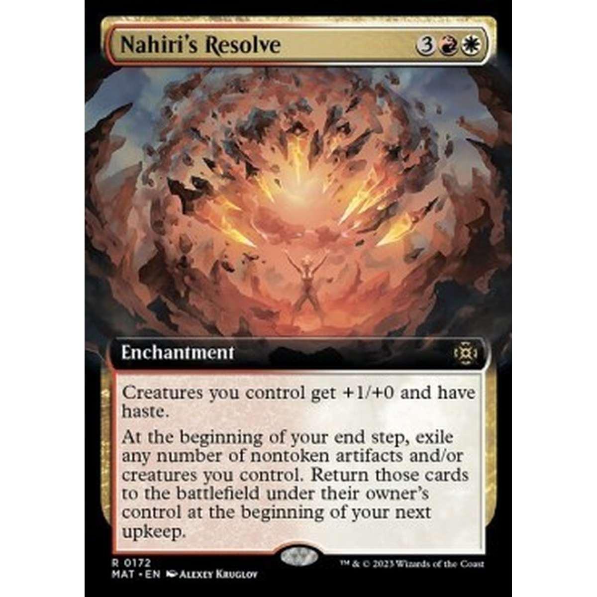 Nahiri's Resolve (V.3) - Nahiri's Resolve (V.3) - [XMAT] [NM]