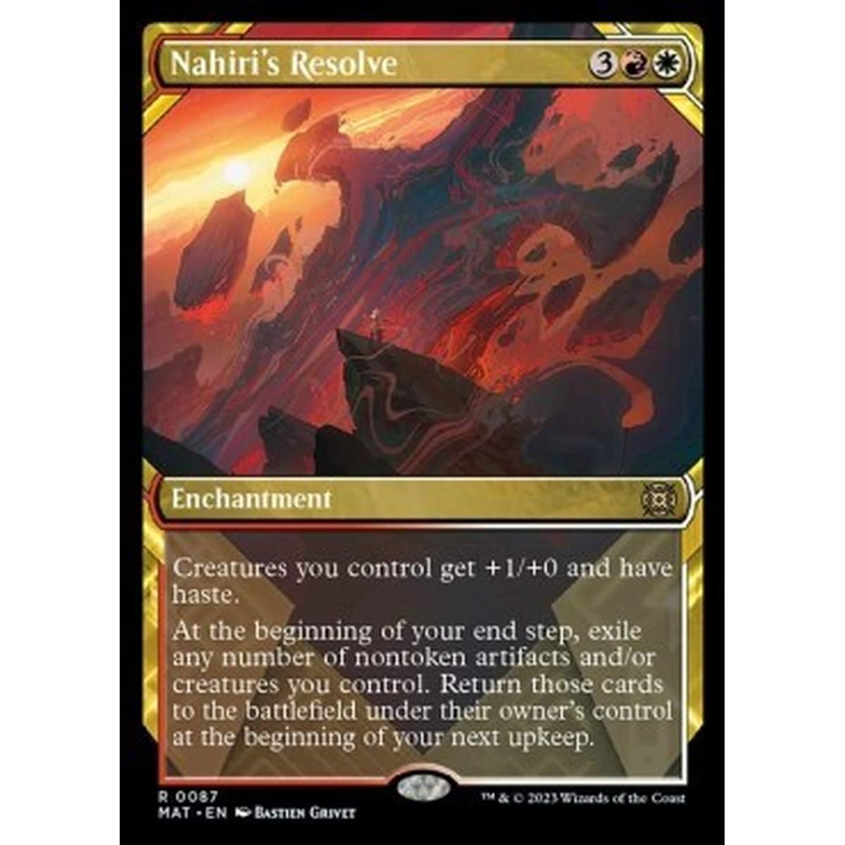 Nahiri's Resolve (V.1) - Nahiri's Resolve (V.1) - [XMAT] [NM] [Foil]